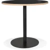 Table bistrot ronde 'YOGI' noire