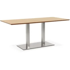 Table bureau design 'MAMBO' en bois finition naturelle