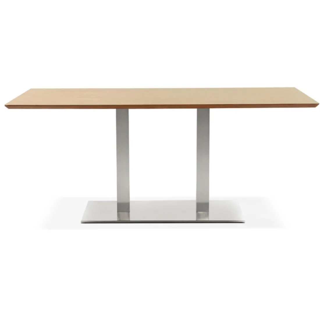 Table bureau design 'MAMBO' en bois finition naturelle