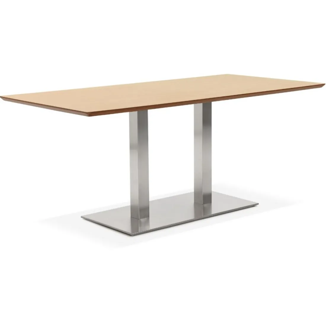 Table bureau design 'MAMBO' en bois finition naturelle