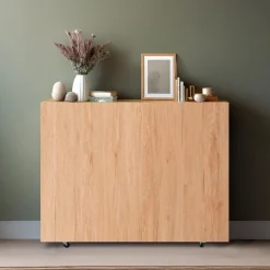 Table console extensible Nefertiti Chêne clair