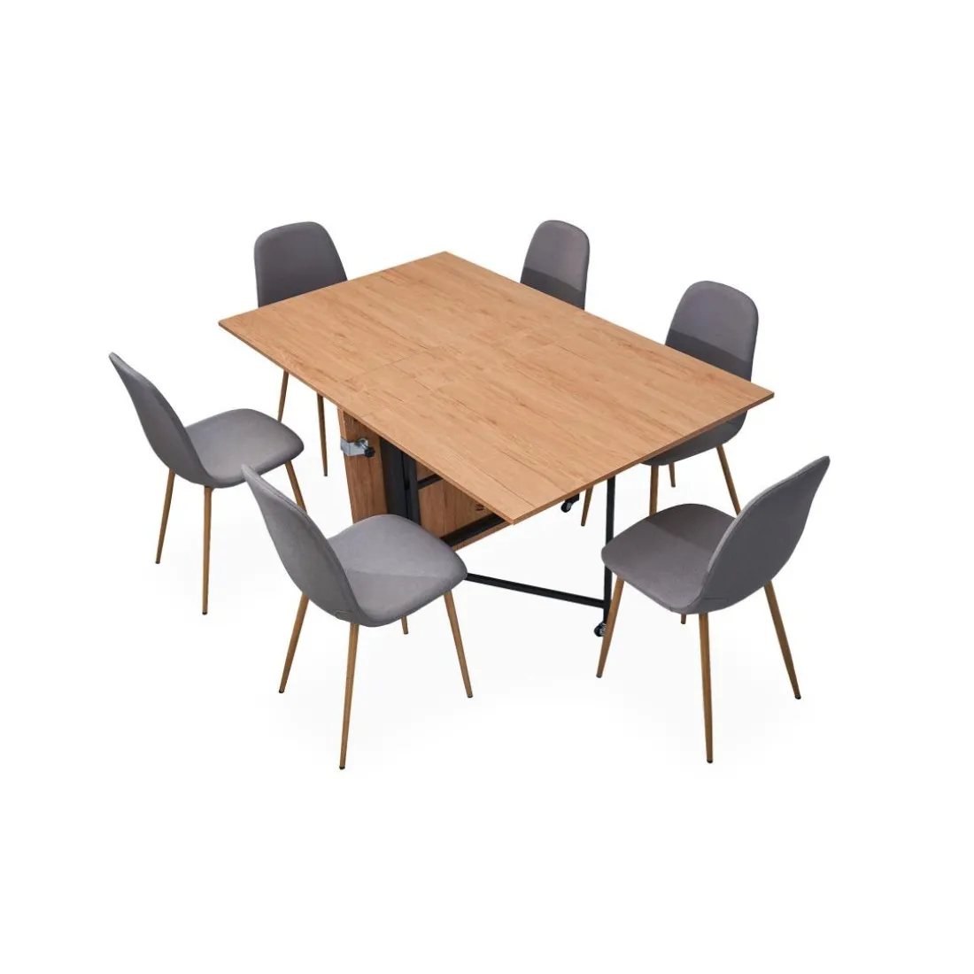 Table console extensible Nefertiti Chêne clair