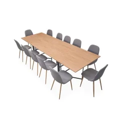 Table console extensible Nefertiti Chêne clair