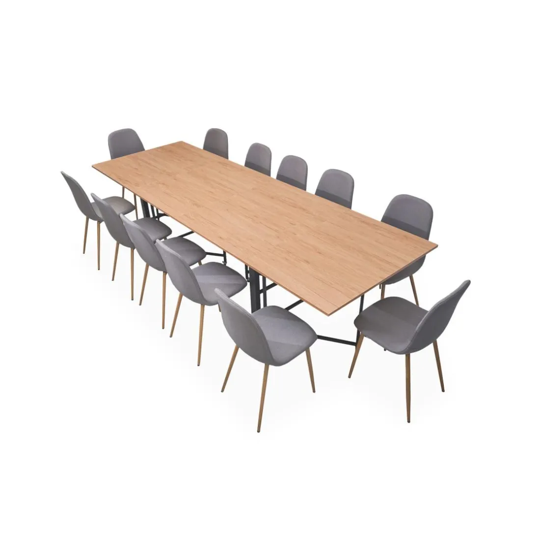 Table console extensible Nefertiti Chêne clair