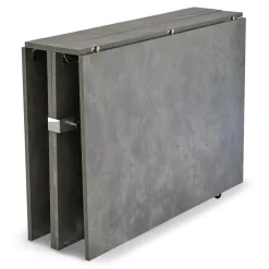 Table console extensible Nefertiti Effet béton ciré gris