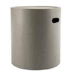 Table d'appoint de jardin ronde 40x40 cm béton