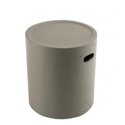Table d'appoint de jardin ronde 40x40 cm béton