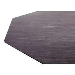 Table d'appoint structure en Acier laqué avec plateau en Métal massif laqué Noir grisonnant