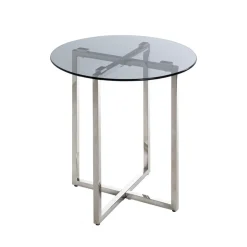 table d'appoint Structure en inox brillant