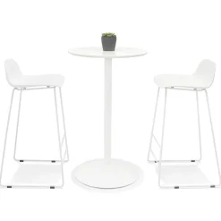 Table de bar Blanche design DELFI