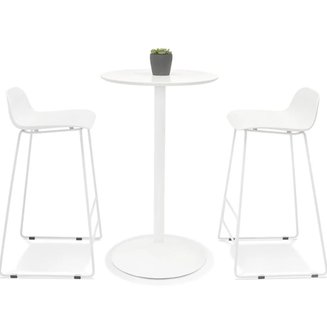 Table de bar Blanche design DELFI