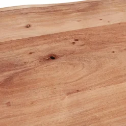 Table de bar haute 'RAFA' en bois massif et métal noir