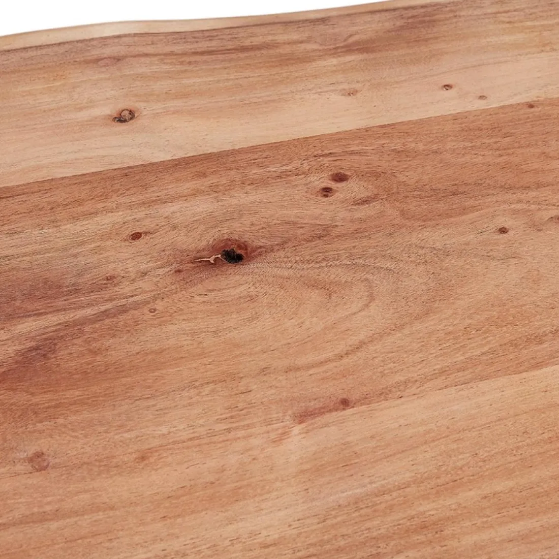 Table de bar haute 'RAFA' en bois massif et métal noir