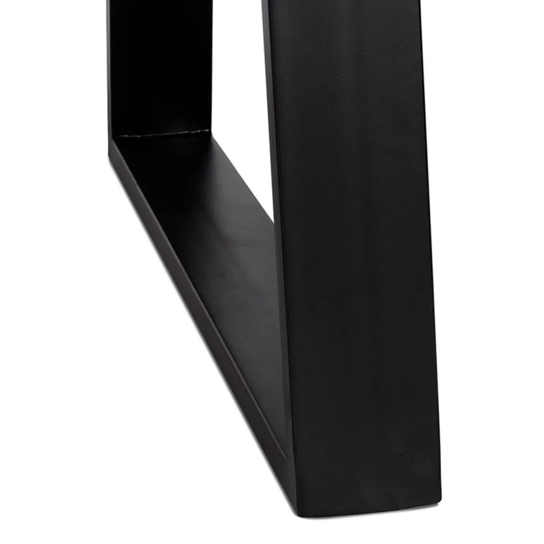 Table de bar haute 'RAFA' en bois massif et métal noir