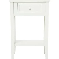 Table de chevet blanc