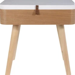 Table de Chevet Coffre Beige et Blanche SVOLDER