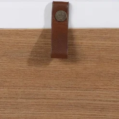 Table de Chevet Coffre Beige et Blanche SVOLDER