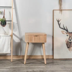 Table de Chevet Nuit Appoint Naturel en Bois - Nordlys