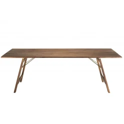 Table de jardin 6/8 personnes rectangulaire pliante 220x90 cm en bois Acacia