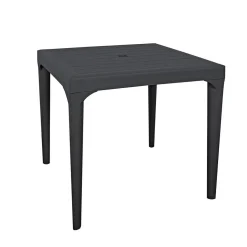 Table De Jardin Gris/ Noir Effet Bois Spirit Garden IRIS