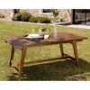 Table de jardin HANNA 8/10 personnes - rectangulaire scandi extensible 180/240x100cm en bois teck huilé