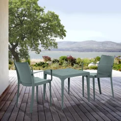 Table De Jardin Turquoise Effet Bois Spirit Garden IRIS