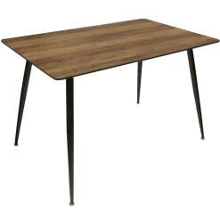 Table de Repas Imitation Bois 115X75X75cm