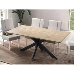 Table de repas SPIDER pieds métal