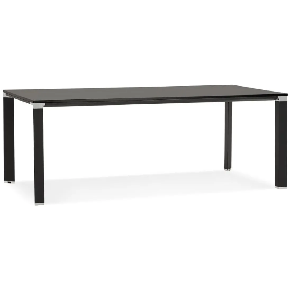 Table de réunion ou à manger design 'XLINE' en bois noir