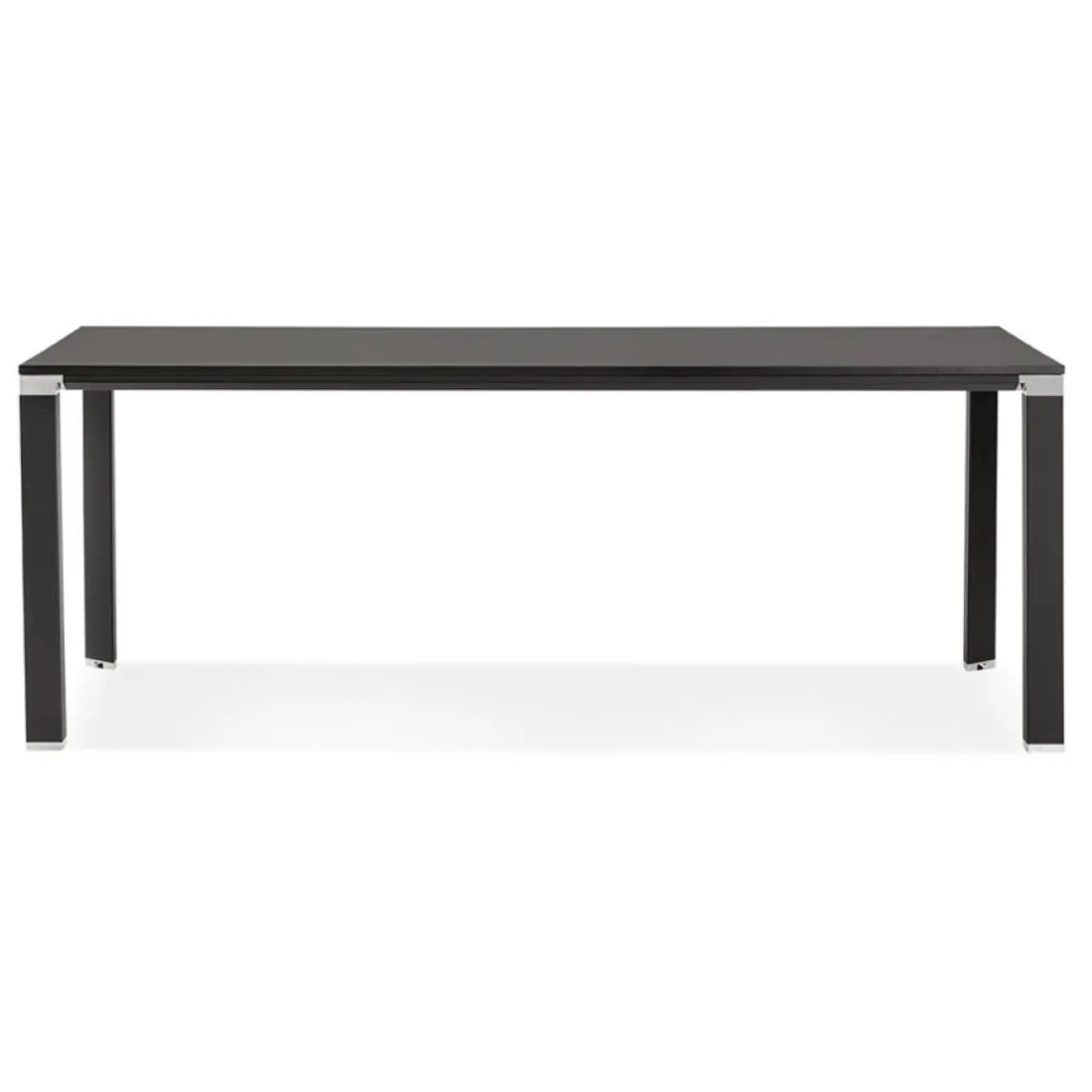 Table de réunion ou à manger design 'XLINE' en bois noir