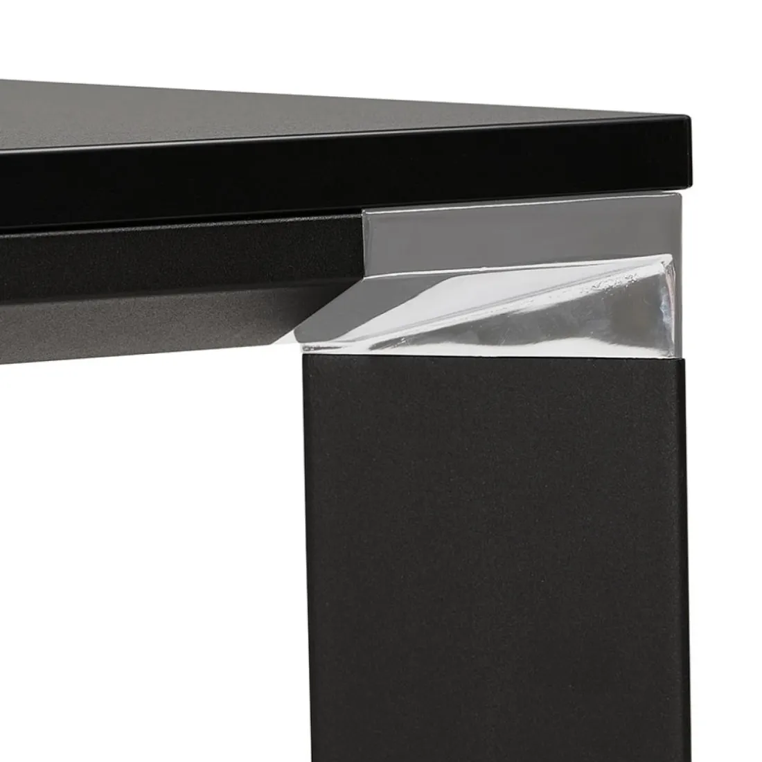 Table de réunion ou à manger design 'XLINE' en bois noir