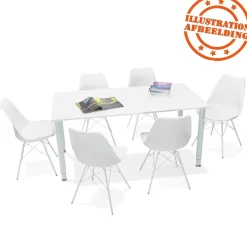 Table de réunion ou bureau design 'FOCUS' blanc
