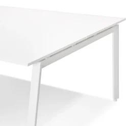Table de réunion ou bureau bench blanc 'AMADEUS SQUARE'