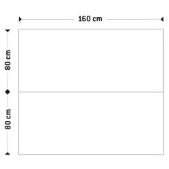 Table de réunion ou bureau bench en bois finition naturelle et métal noir