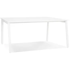 Table de réunion ou bureau bench 'AMADEUS SQUARE' blanc