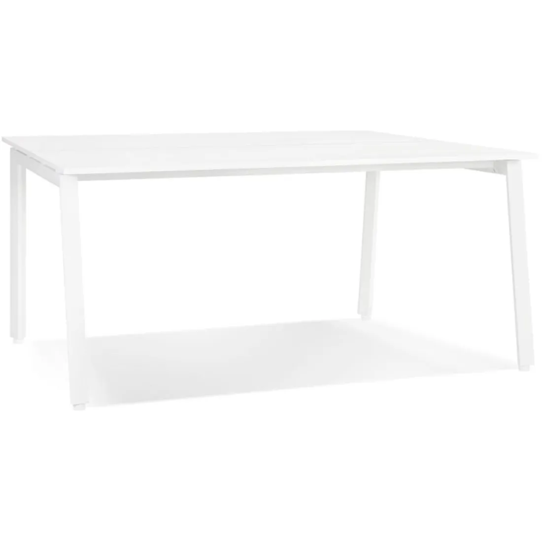 Table de réunion ou bureau bench 'AMADEUS SQUARE' blanc