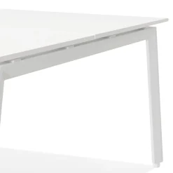 Table de réunion ou bureau bench 'AMADEUS SQUARE' blanc