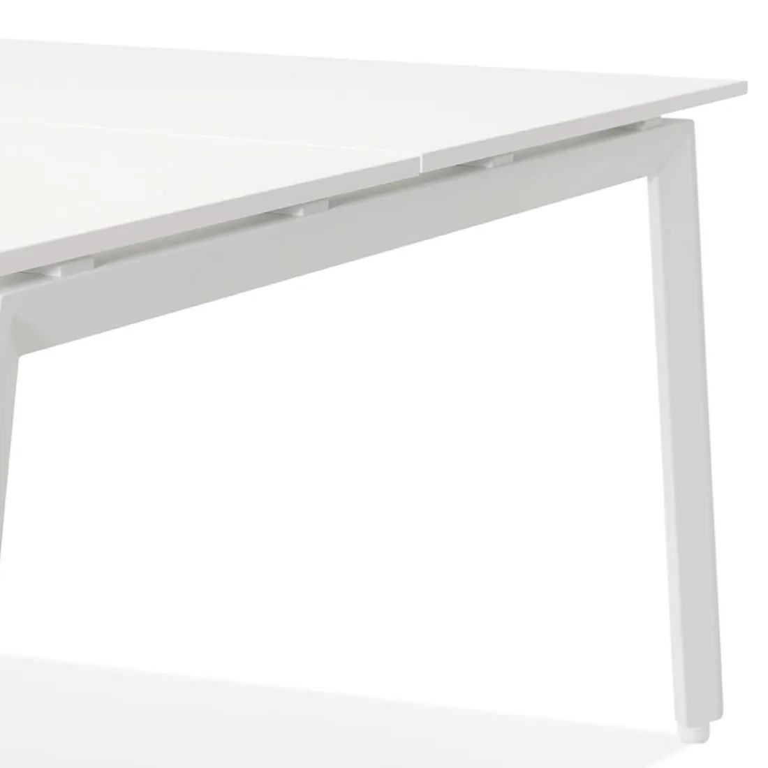 Table de réunion ou bureau bench 'AMADEUS SQUARE' blanc