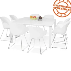 Table de réunion ou bureau bench 'XLINE SQUARE' blanc