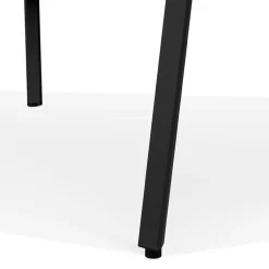 Table de réunion ou bureau bench en bois finition Noyer et métal noir 'AMADEUS SQUARE'