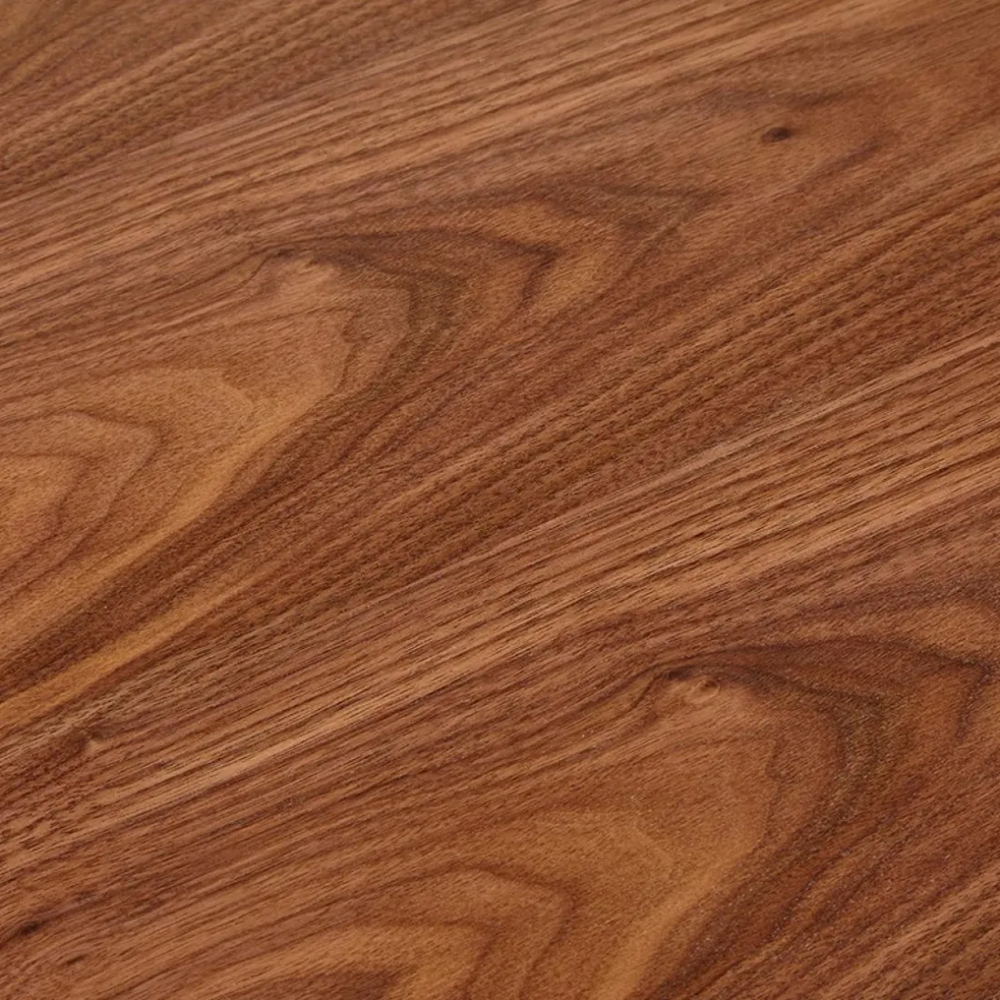 Table de réunion ou bureau bench 'XLINE SQUARE' en bois finition Noyer et métal noir