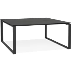Table de réunion ou bureau bench 'BAKUS SQUARE' noir