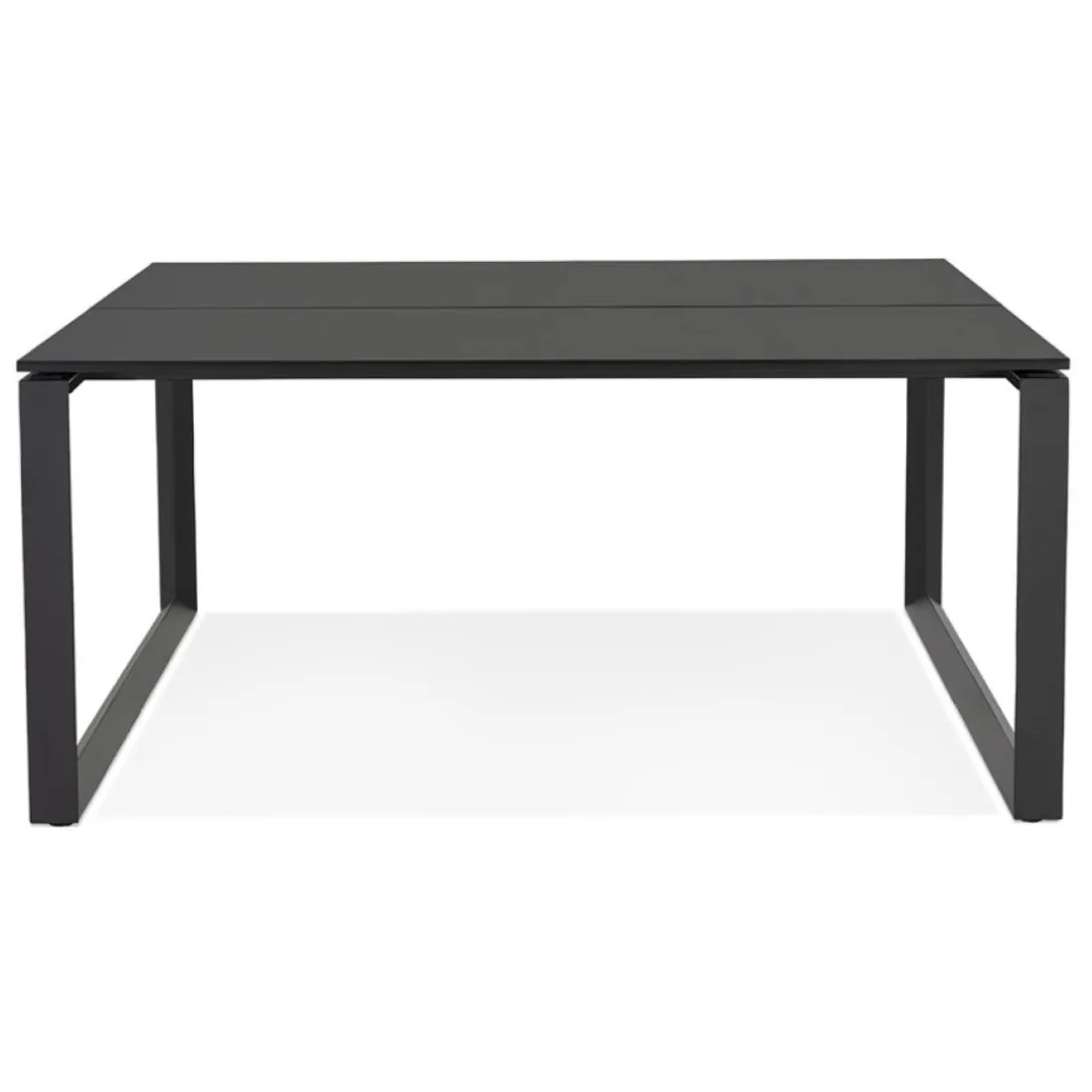 Table de réunion ou bureau bench 'BAKUS SQUARE' noir