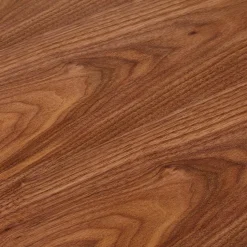 Table de réunion ou bureau bench en bois finition Noyer et métal noir