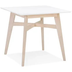 Table De Salle à Manger Blanche Design STEFFIE Style Scandinave