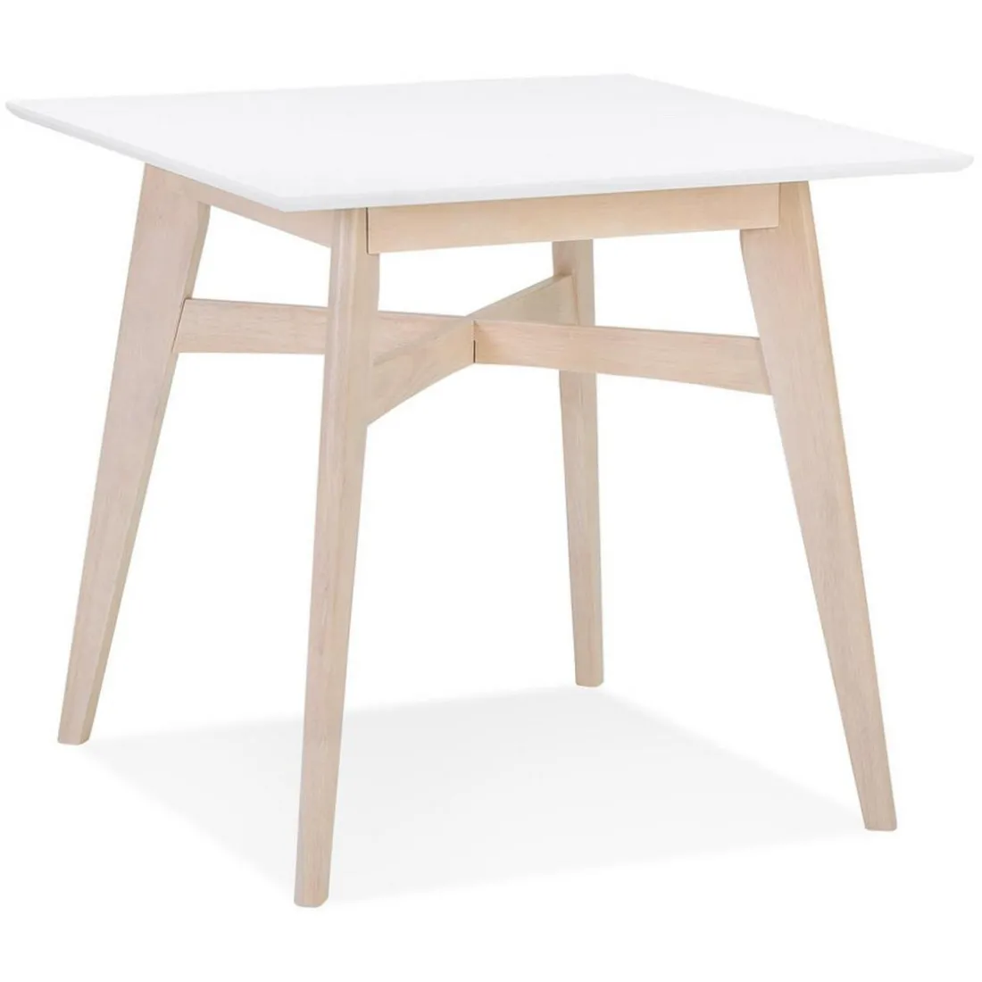 Table De Salle à Manger Blanche Design STEFFIE Style Scandinave