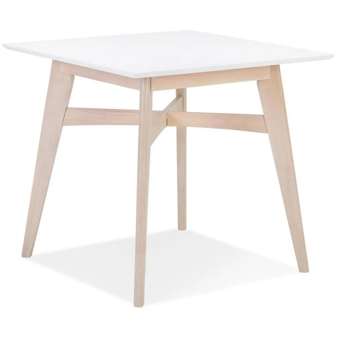 Table De Salle à Manger Blanche Design STEFFIE Style Scandinave
