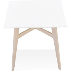 Table De Salle à Manger Blanche Design STEFFIE Style Scandinave