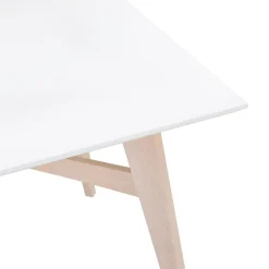 Table De Salle à Manger Blanche Design STEFFIE Style Scandinave