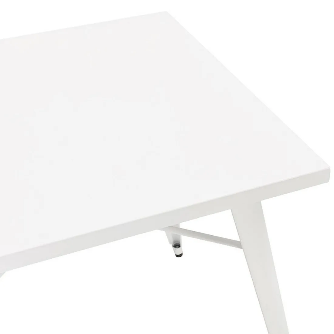 Table De Salle à Manger Blanche Design COLOC Style Industriel